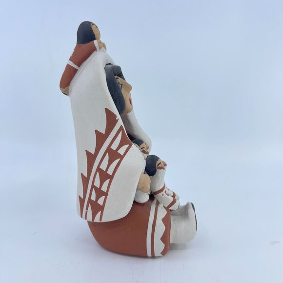 vintage anita cajero jemez pueblo storyteller figurine clay hand painted - Picture 4 of 7